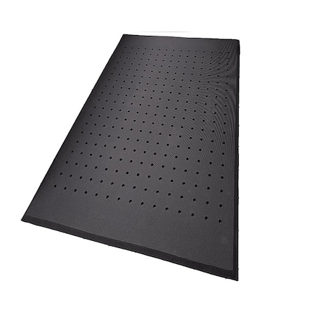 Rhino Mats AMA Cloud Anti-Fatigue Drainage Mat, Rubber, Drainage Holes, 3 ft W x 6 ft L, Black AC-3672-P